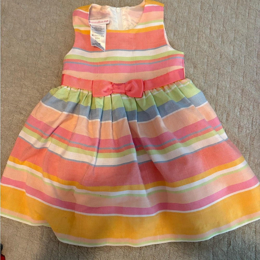 Colorful Striped Kids Dress